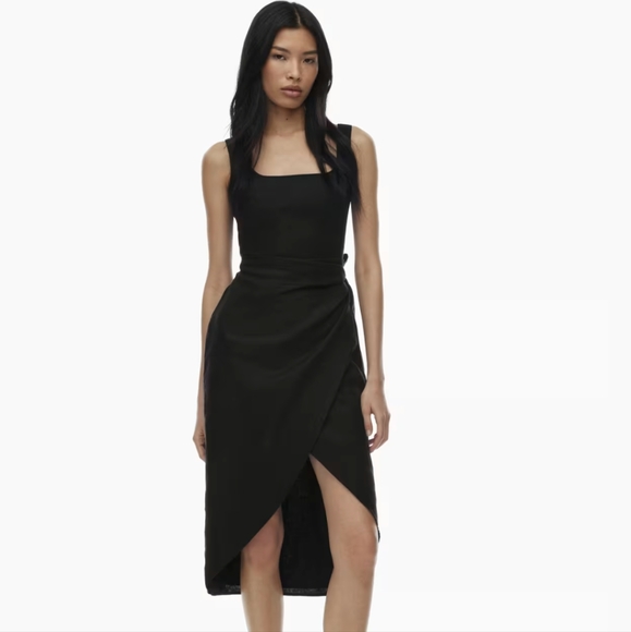 Dresses & Skirts - Aritzia Wilfred new saturn linen midi dress